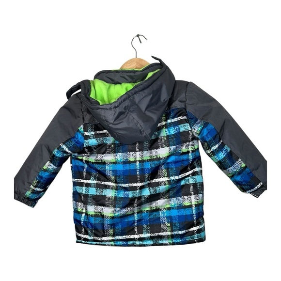 Kids Hooded Puffer Zip Jacket Coat RUGGED BEAR Sz 3 Lined - Picture 7 of 8